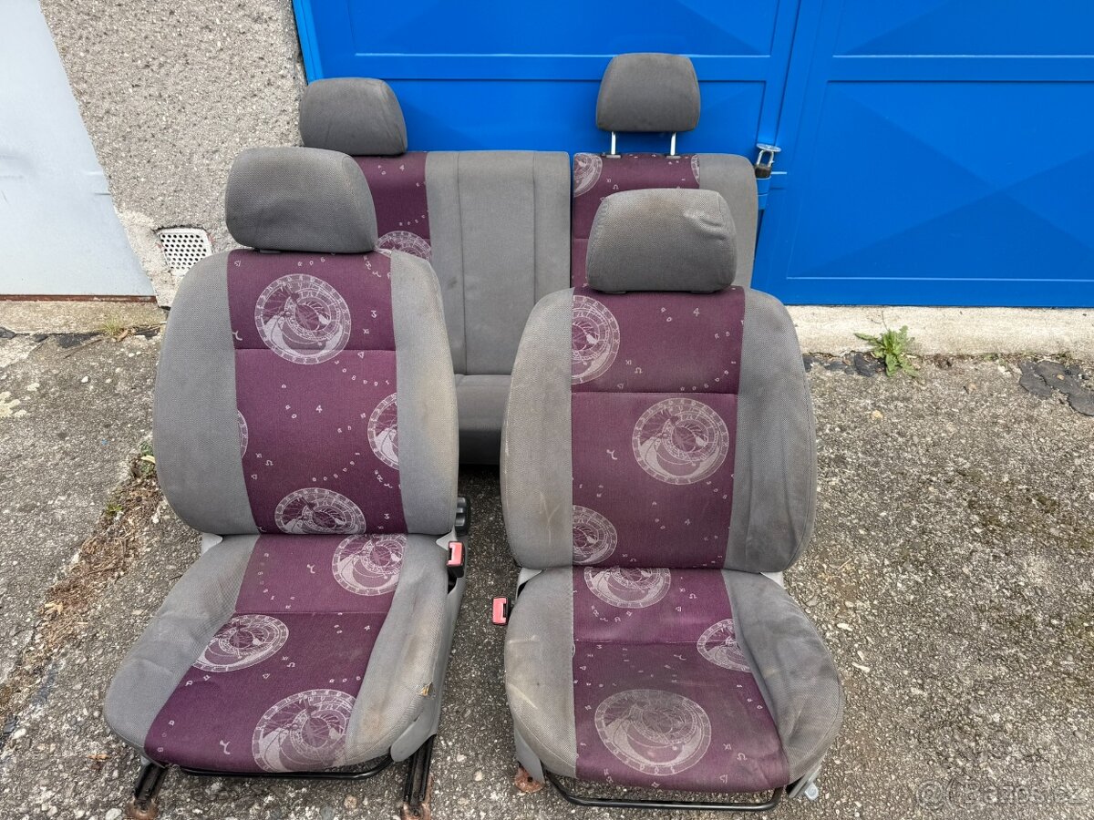 Stavitelné sedačky Škoda Felicia Mystery purple. - 6