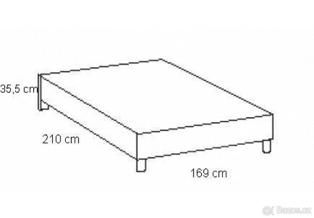 Luxusní postel 160x200 - NOVÁ vč. roštů - 6