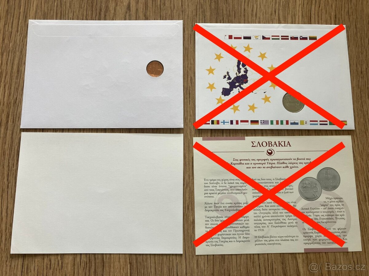 Numismatické mincovní dopisy Československo Slovensko mince - 6