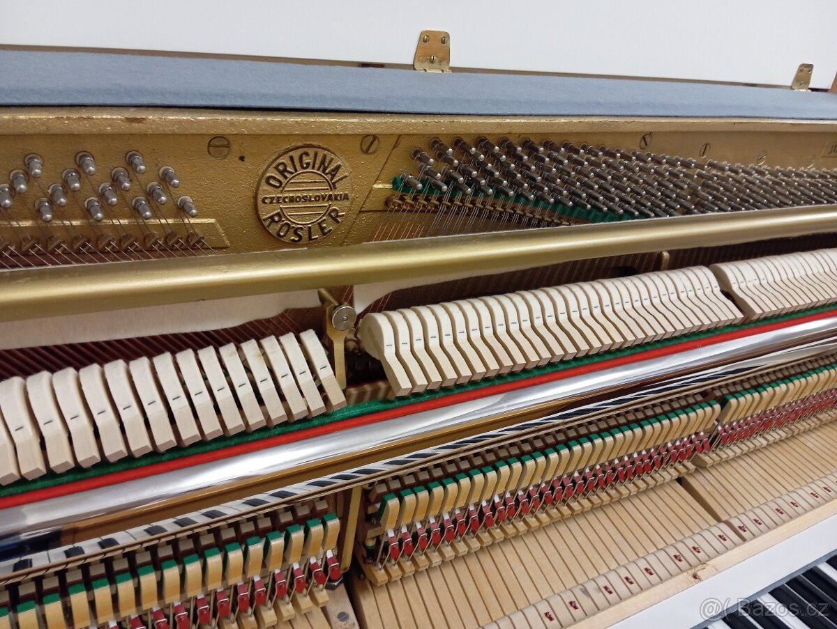 Prodáno/Bílé pianino Rösler mod.109-Dovoz i na Štědrý den. - 6