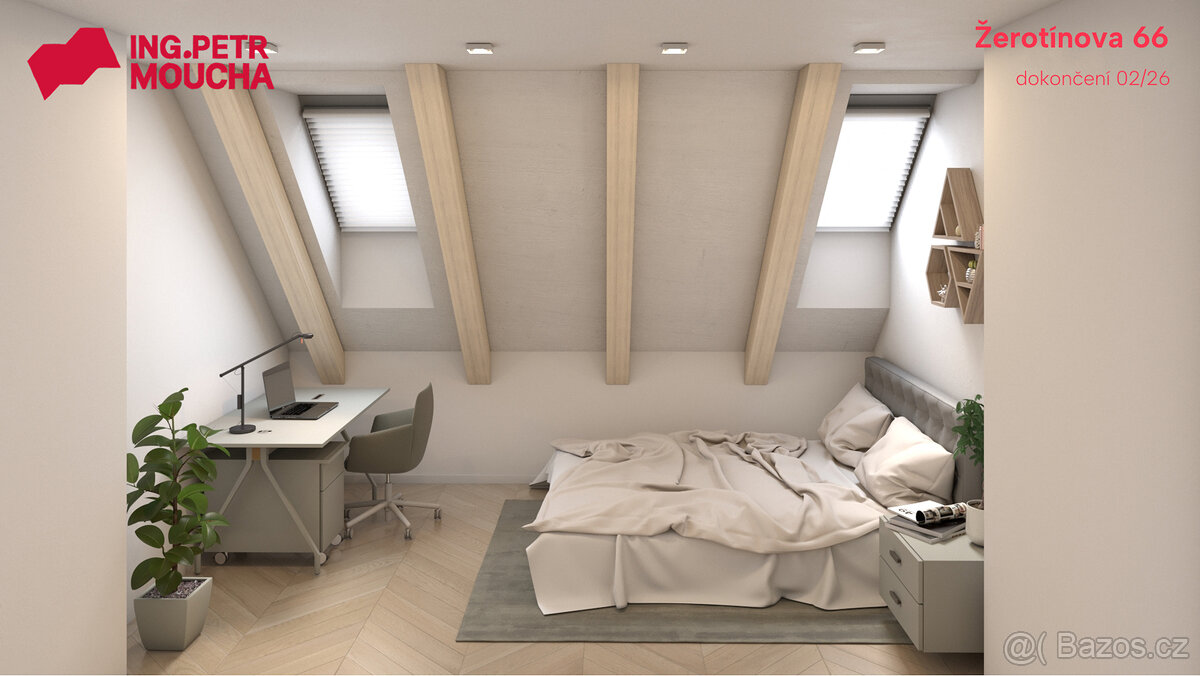 Moderní půdní byt 4+kk v klidné části Žižkova - 6