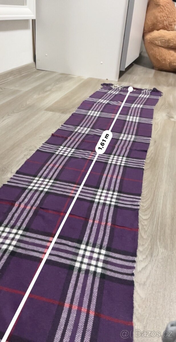 Burberry šála - fialová - 6
