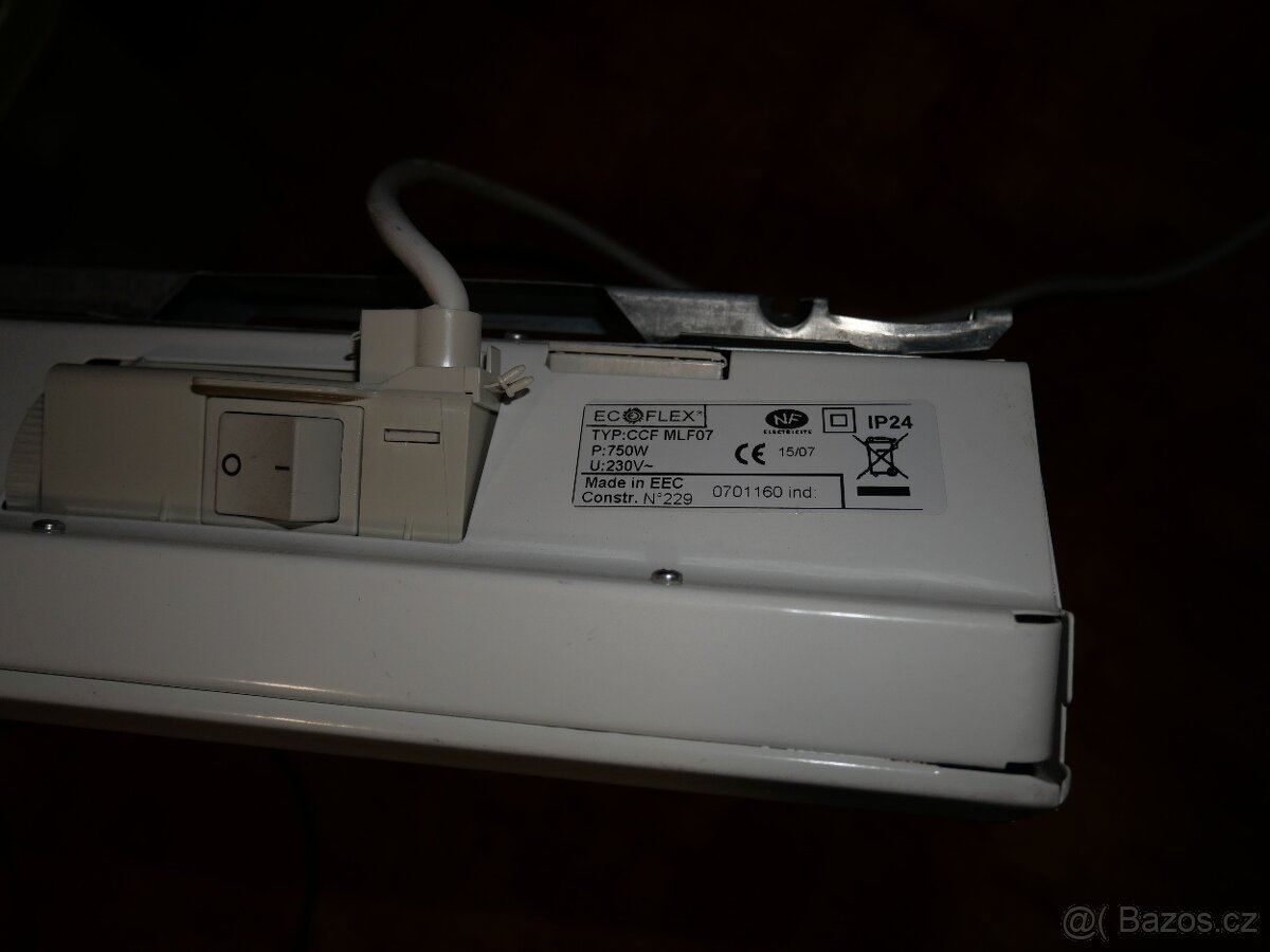 elektrický radiátor Ecoflex 2500W a 750W - 6