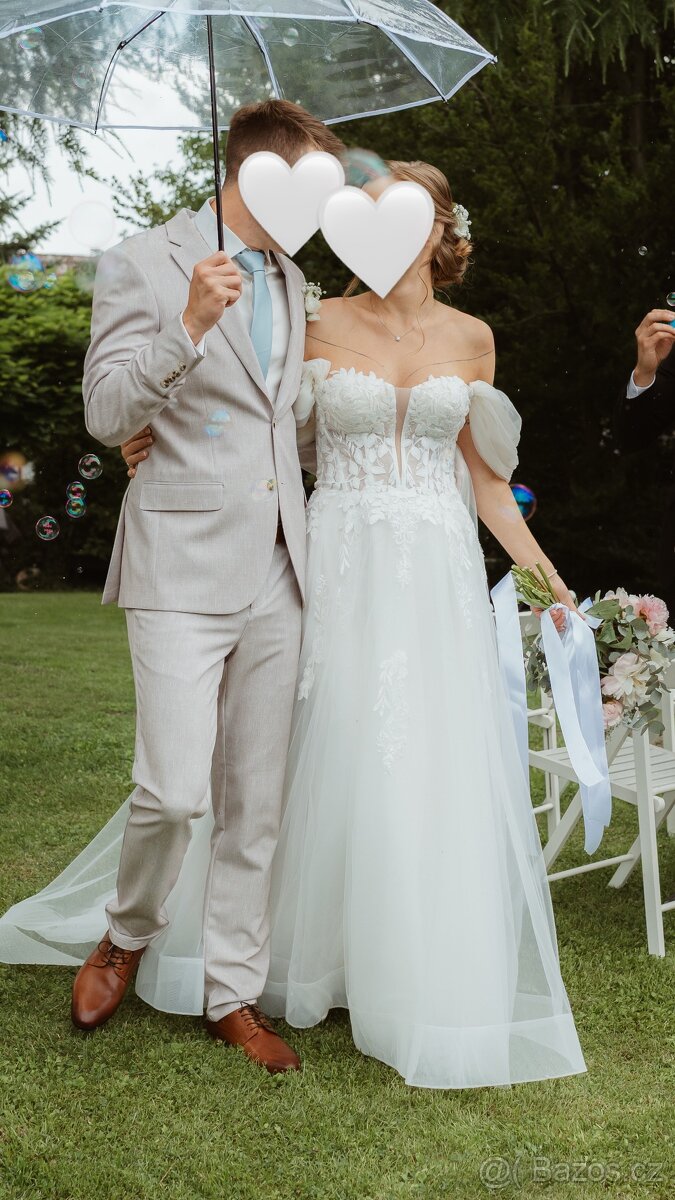 Svatební šaty ivory - 6