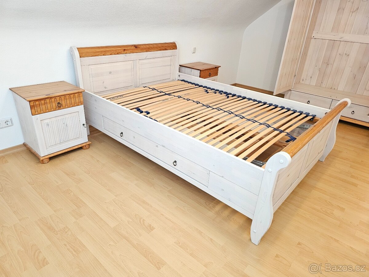 ..Zamluveno..Ložnice Celodřevená postel s úložným prostorem - 6