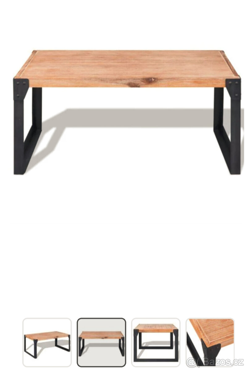 TV stolek - akácie masiv - 6