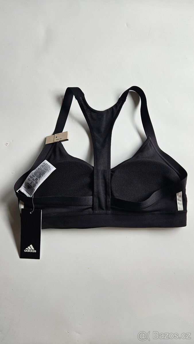 Černá sportovní podprsenka Adidas s vycpávkami - vel.M - 6