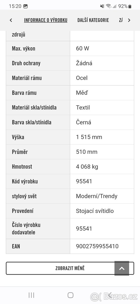 Stojací Lampa Eglo - 6