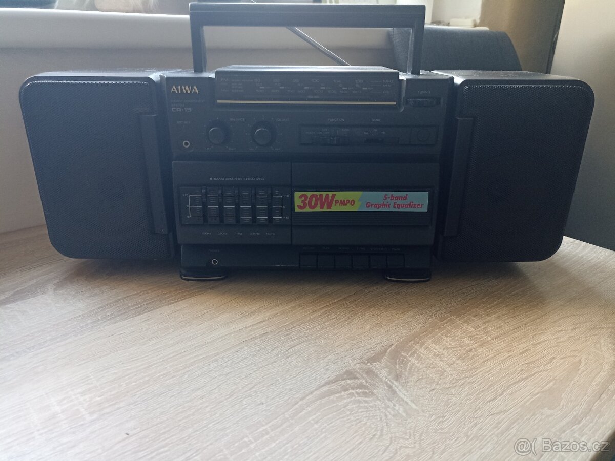 AIWA CA-15Z – přenosný stereo systém / boombox (funkční) - 6