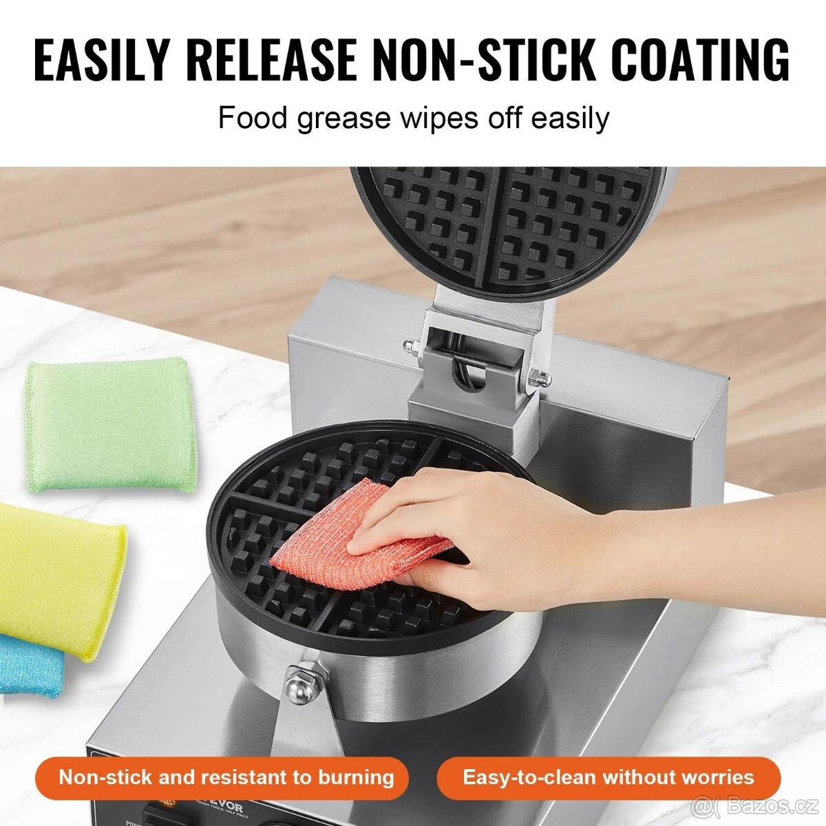 Komerční vaflovač na 4 vějířové vafle - 6