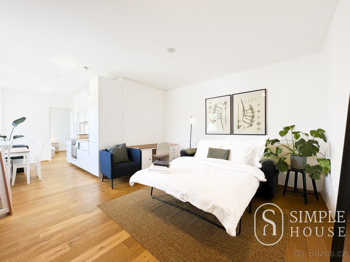 Pronájem bytu 2+kk, 45 m2, Praha - 6