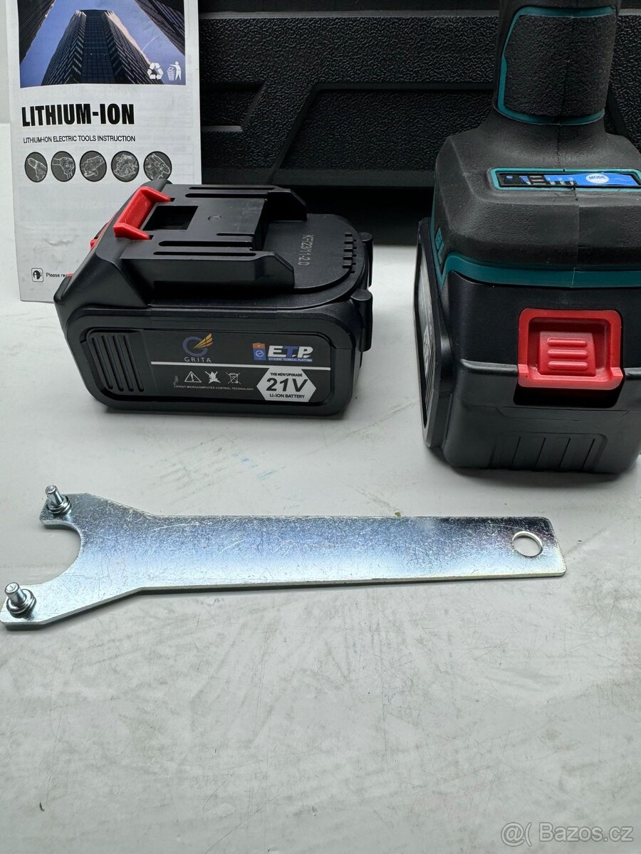 Aku flexa + 2xbaterie 21V bruska rozbruska - 6
