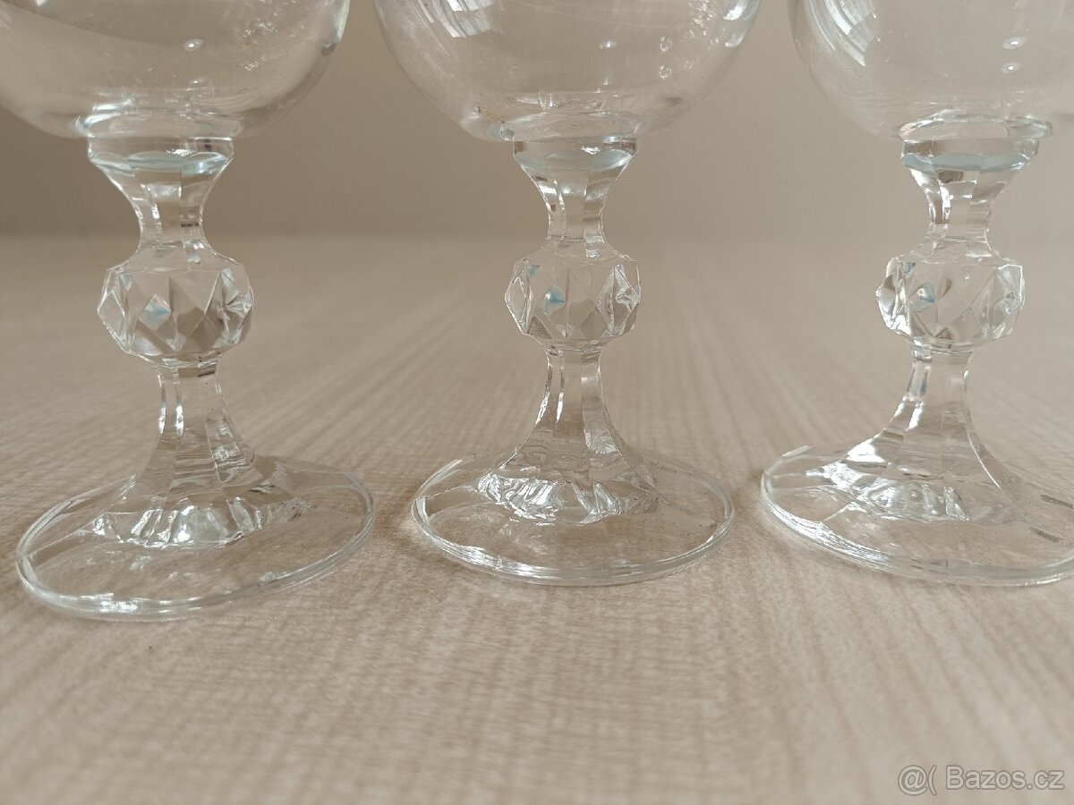 6 kusů šampusek - skleničky na sekt - 6