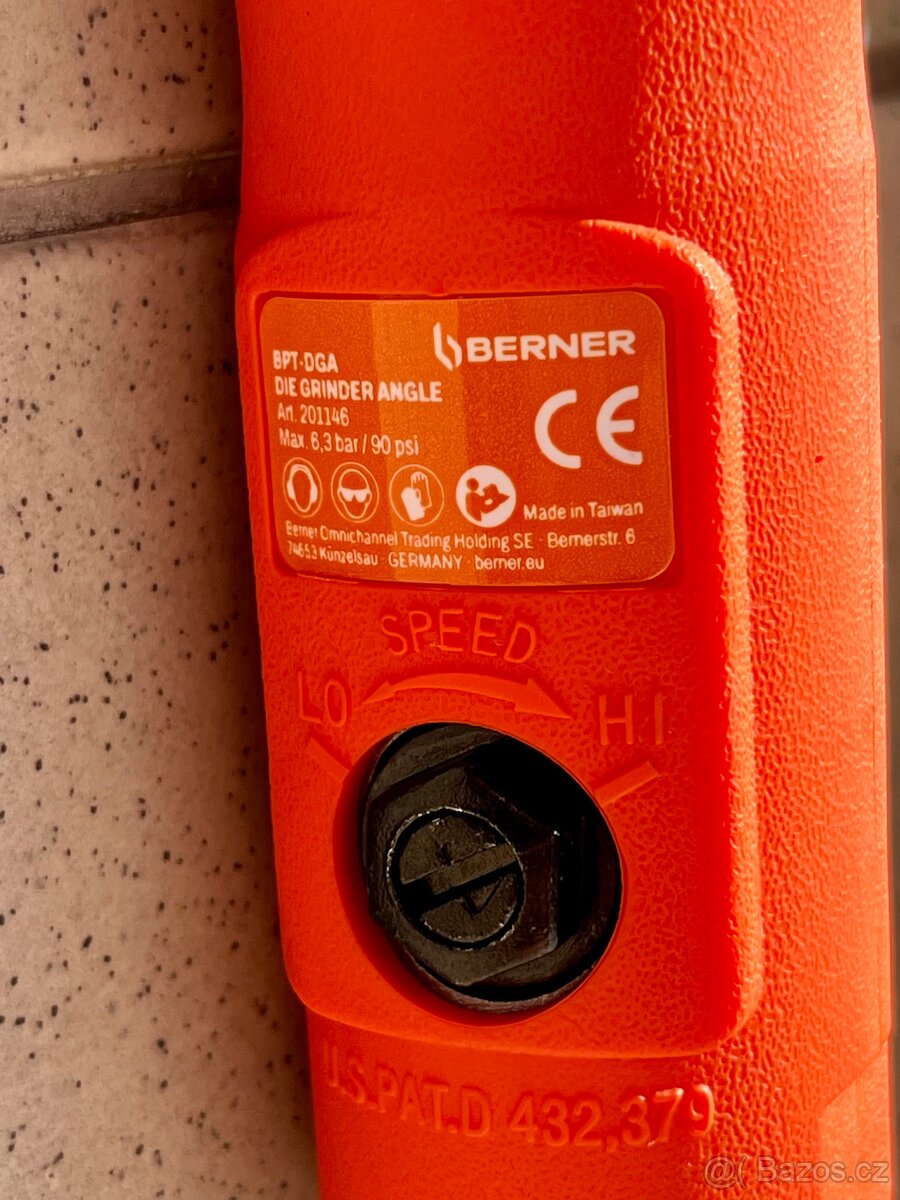 Berner pŕímá bruska pneu - 6