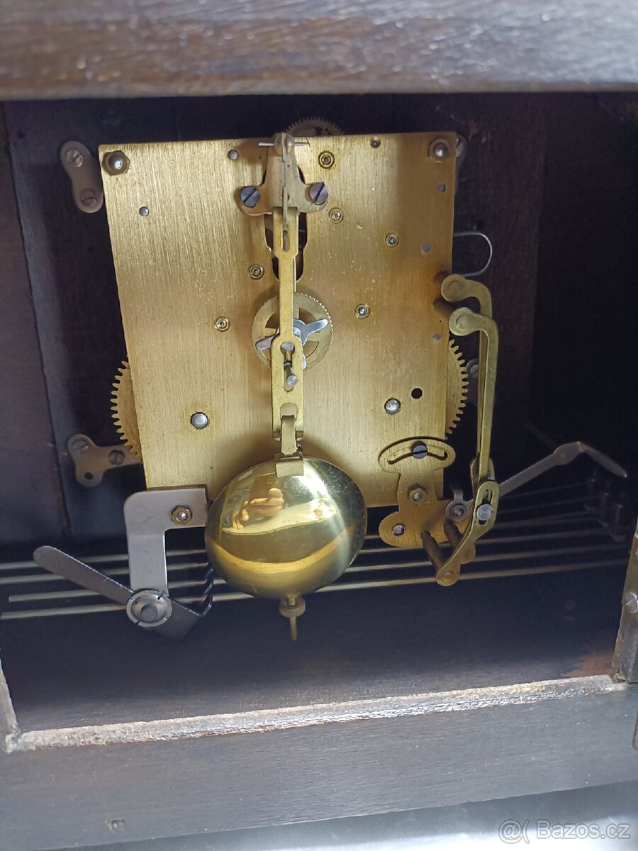 Plettenberg hodiny starožitný krbové stolní Německo - 6