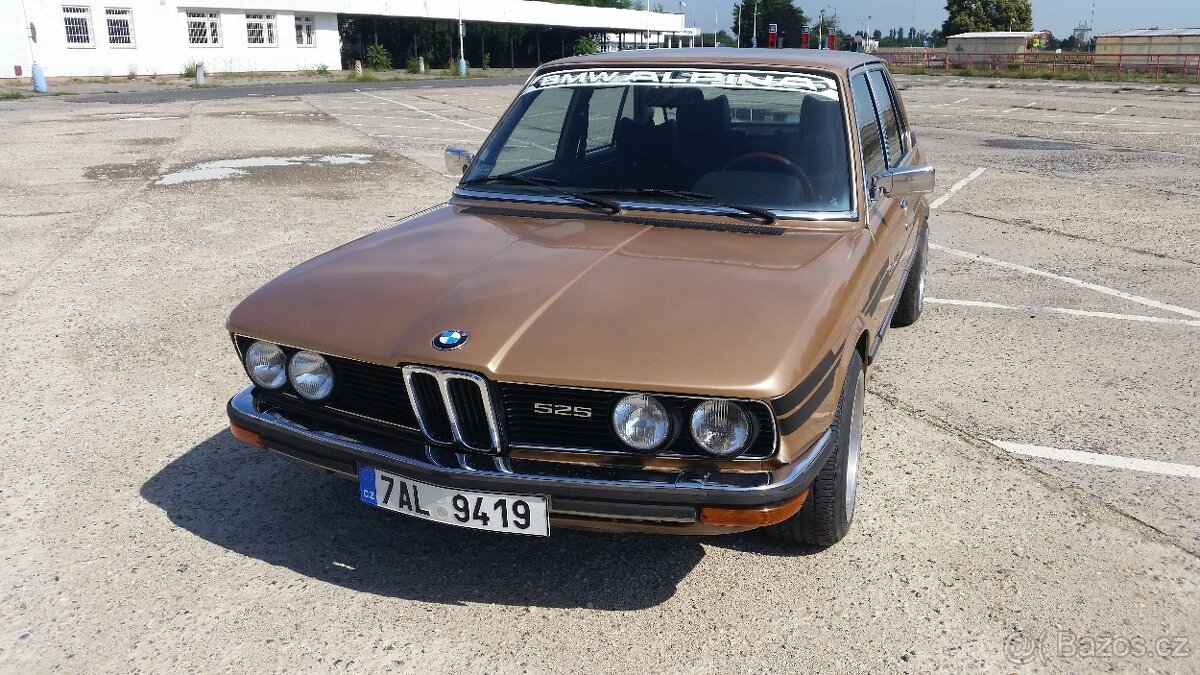 BMW 525, e12, r.v. 10/1980, zlatá, design ALPINA - 6