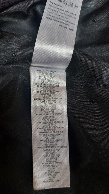 Zimní originální kabát s vysokým podílem vlny - 6