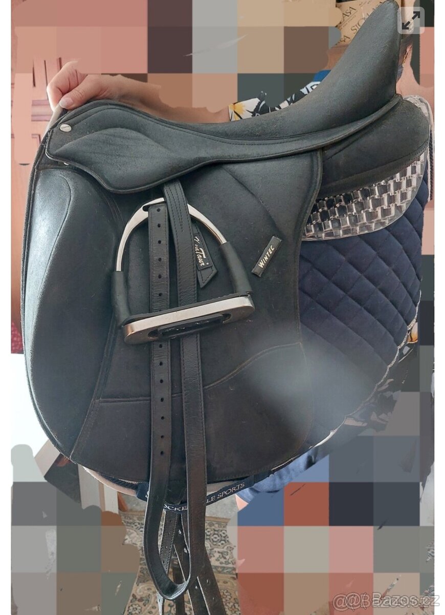 Sková a drezurní sedlo ve velmi dobrém stavu 17,5/2 - 6