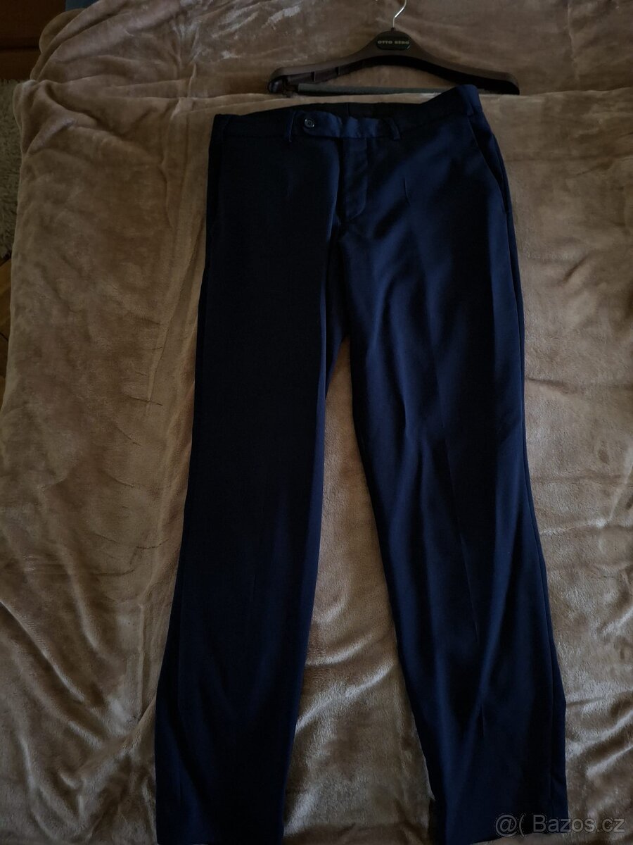 Oblek tmavě modrý - Sako 50 + kalhoty 46 - 6