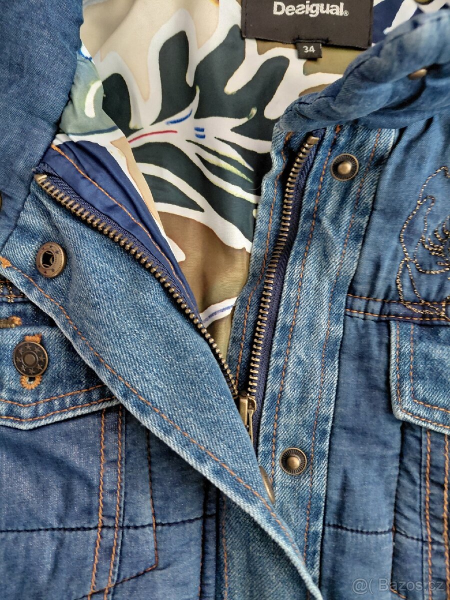 Desigual džinová bunda vel.34/36 - 6