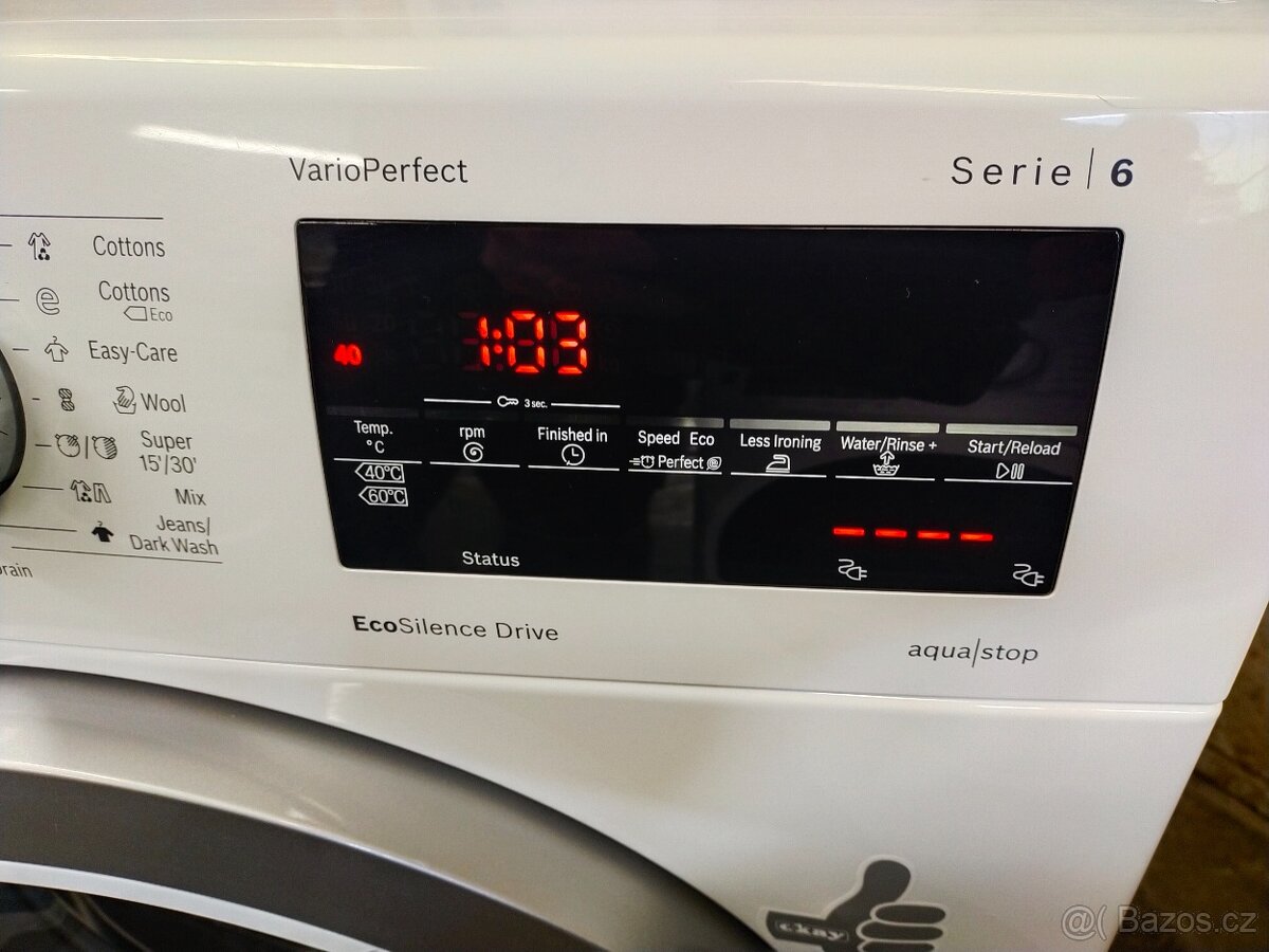 Prodám plně funkční zánovní dig.pračku zn.Bosch-8KG--DOVEZU - 6