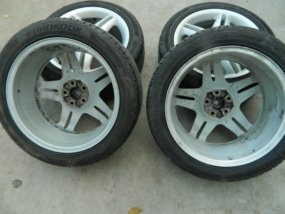 alu kola 5x100+letní pneu R17 - 6