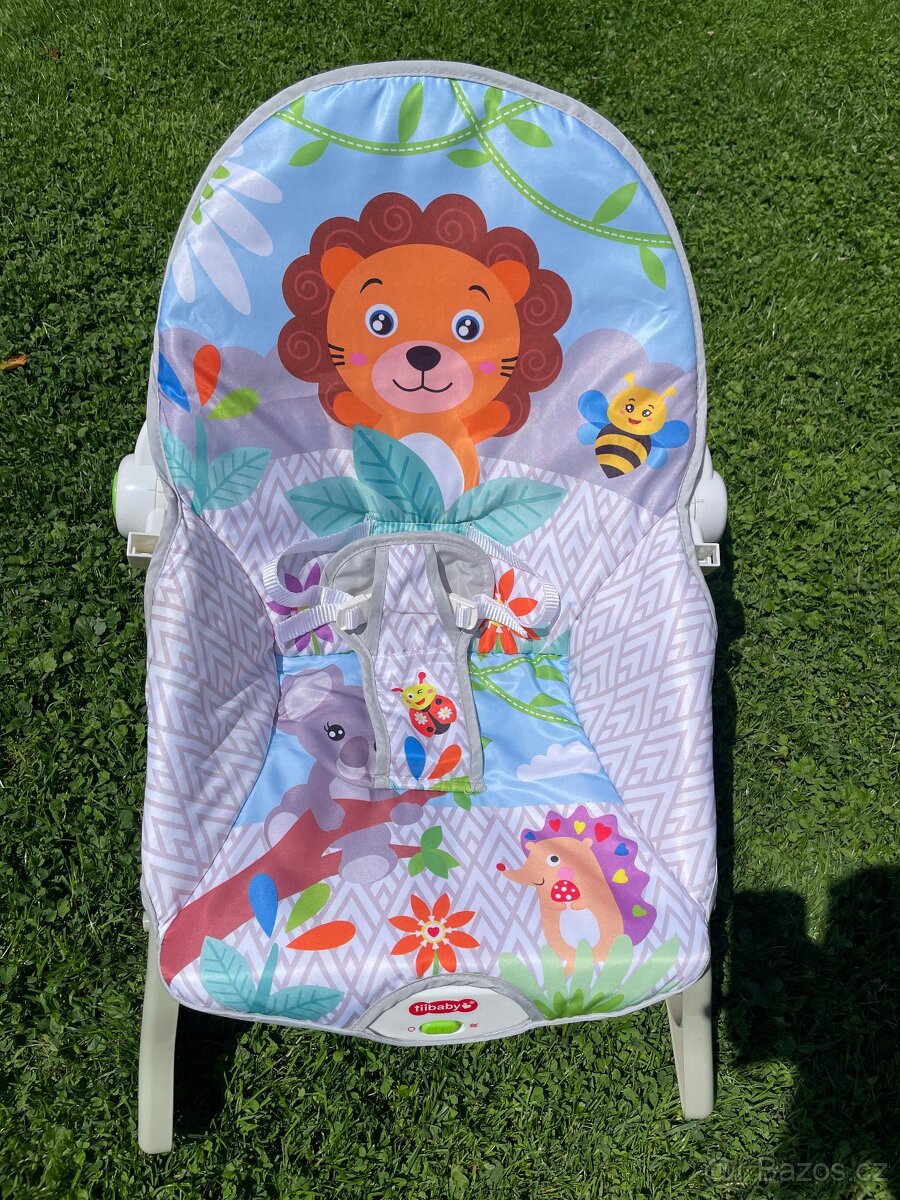Lehátko Tiibaby s hrazdou a vibracemi - 6