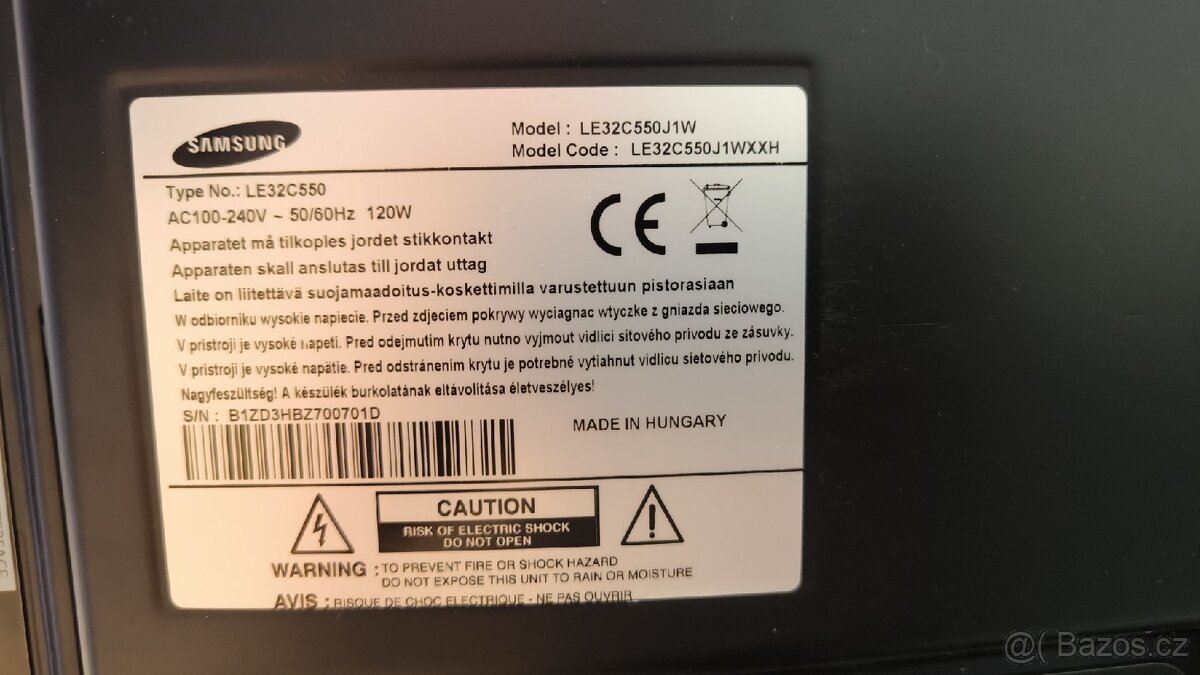 Prodám LCD televizor Samsung LE32C550. - 6