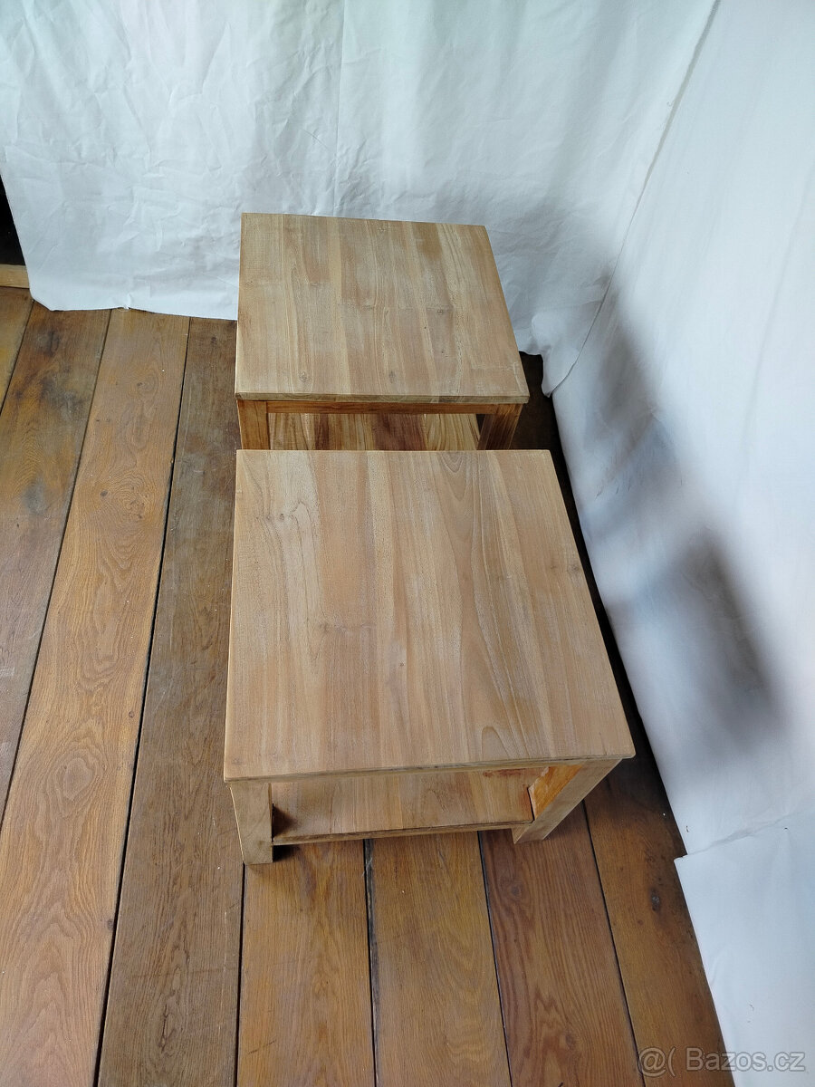 Dřevěný odkládací stolek - 6