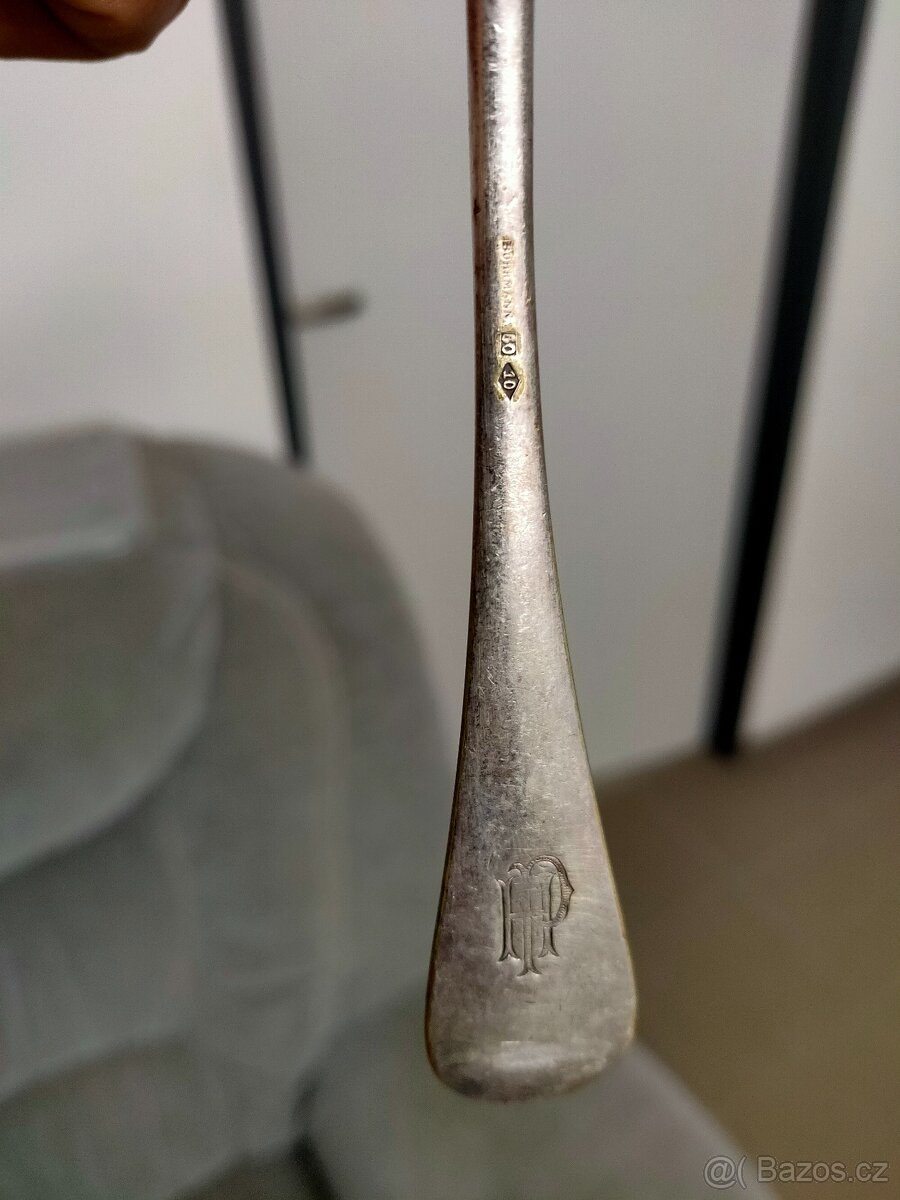 Starožitné lžíce - Alpaka - 6