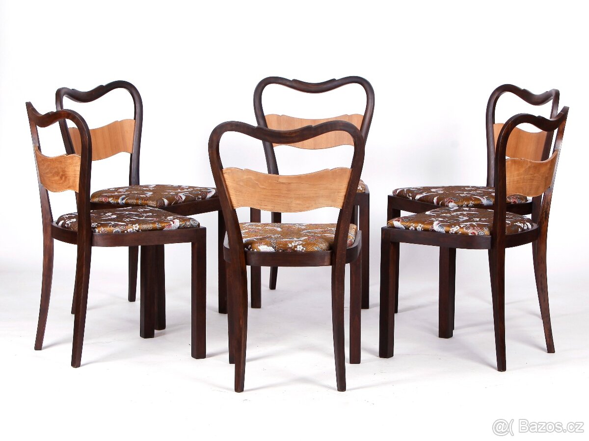 Židle ve stylu ARrt Deco po přečalounění. - 6