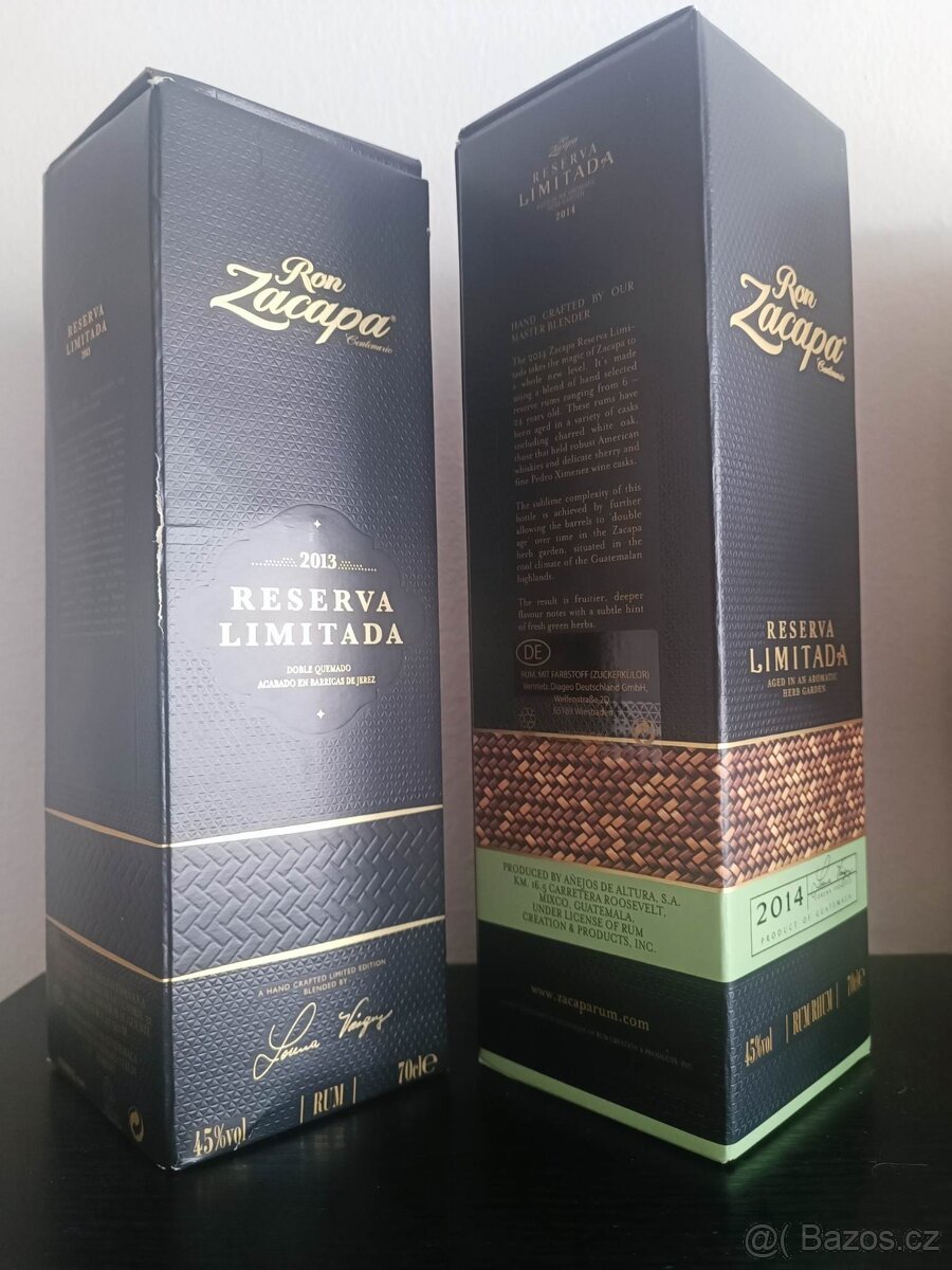 Zacapa Reserva Limitada 2013 2014 - dohromady - 6