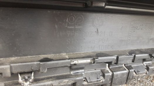 zadní nárazník vw touareg r line 7p6807421d - 6