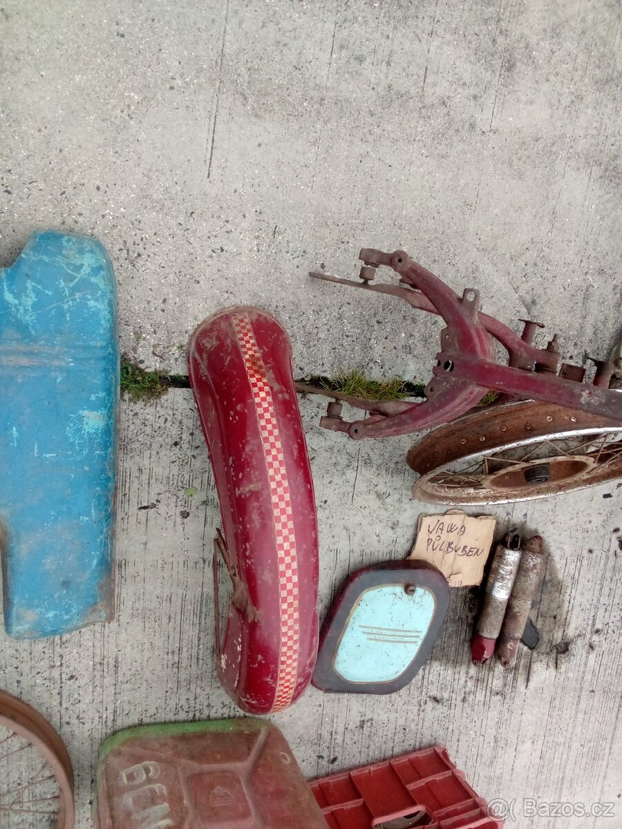 Cz 125b,t,zad.blatnik,Jawa pérák, pulbuben - 6