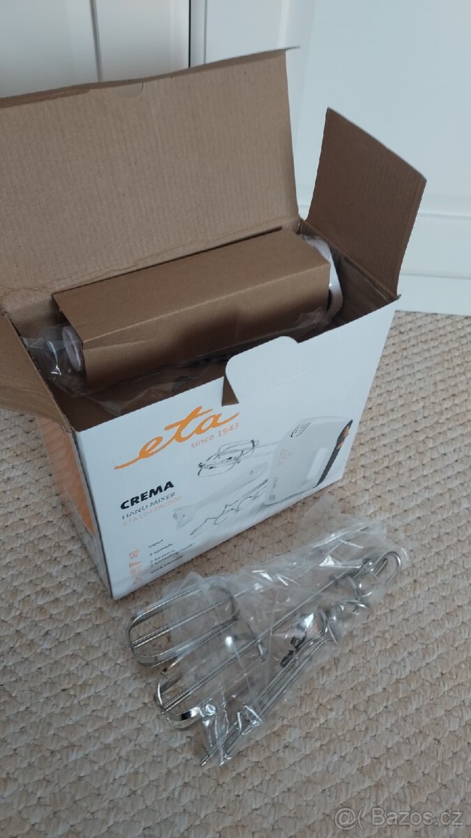 Ruční šlehač ETA Crema 1049 90000 bílý. NEPOUŽITÝ, v krabici - 6
