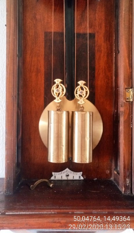 Zrestaurované kvalitní malé závažové hodiny Remember. - 6