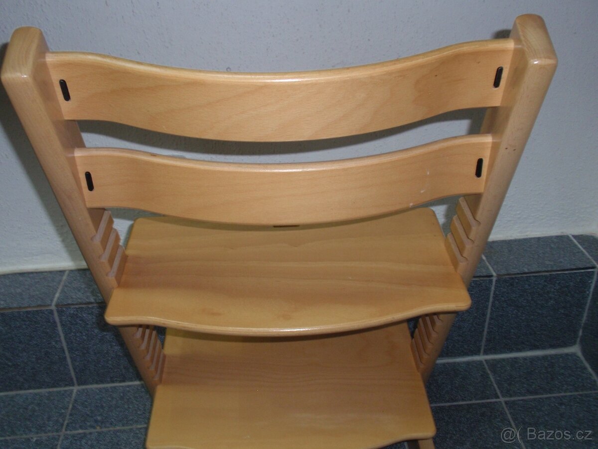 TOP MASIVNÍ DŘEVĚNÁ ROSTOUCÍ ŽIDLE STOKKE TRIPP TRAPP - 6