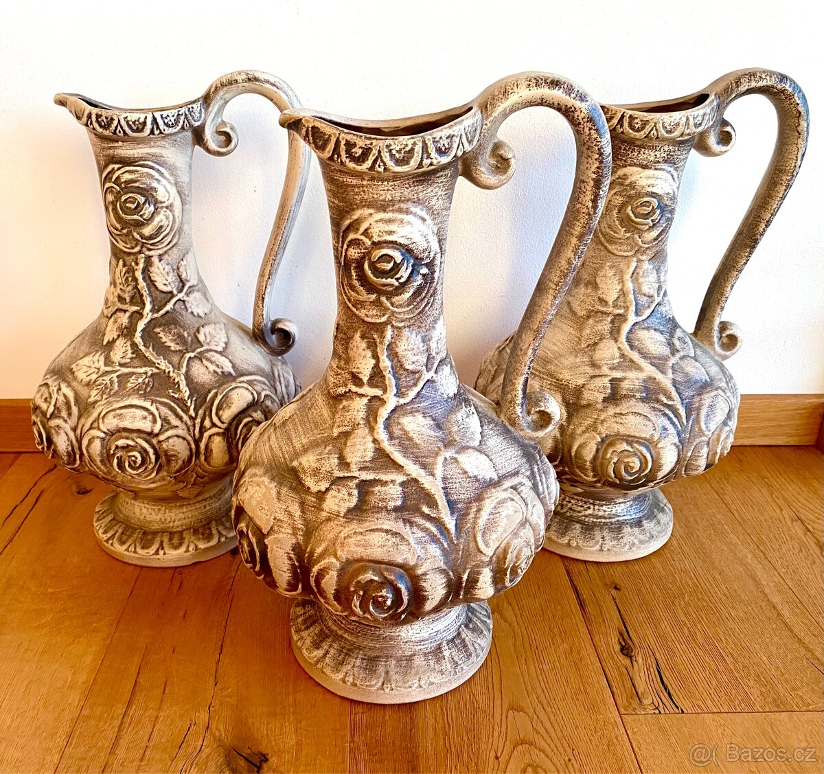 Staré velké vázy 3 kusy - 6