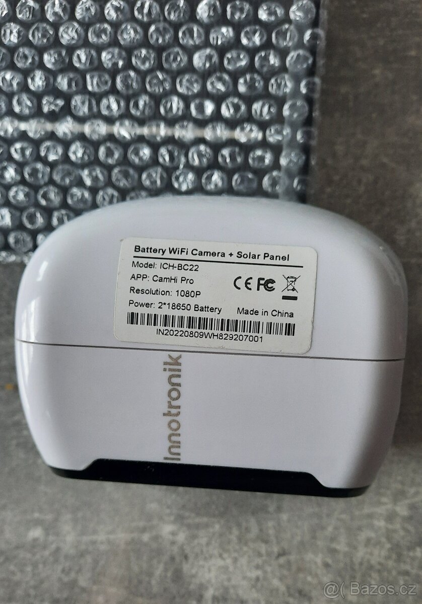 IP kamera Innotronik 2.0Mpix, wi-fi, solární panel - 6