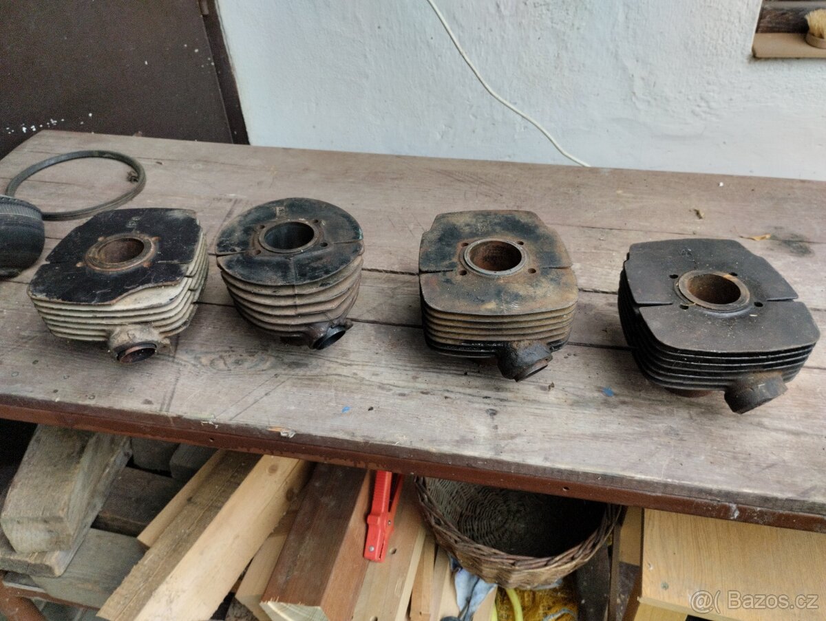 Motory Jawa 250 a Čz 175 + Směs náhradních dílů jen komplet - 6