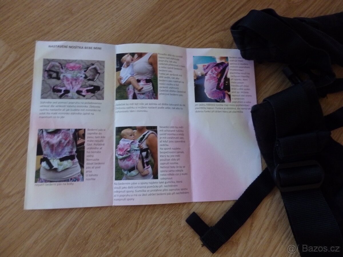 Šátkové nosítko bavlněné BEBE-MINI-MARTYS 0-1,5let - 6