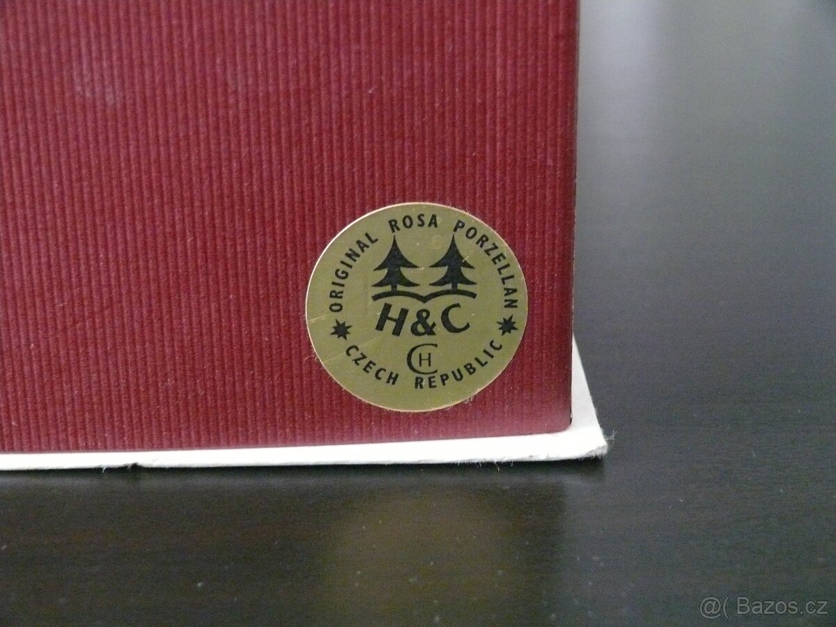 Růžový porcelán H&C – Šálek a podšálek - 6