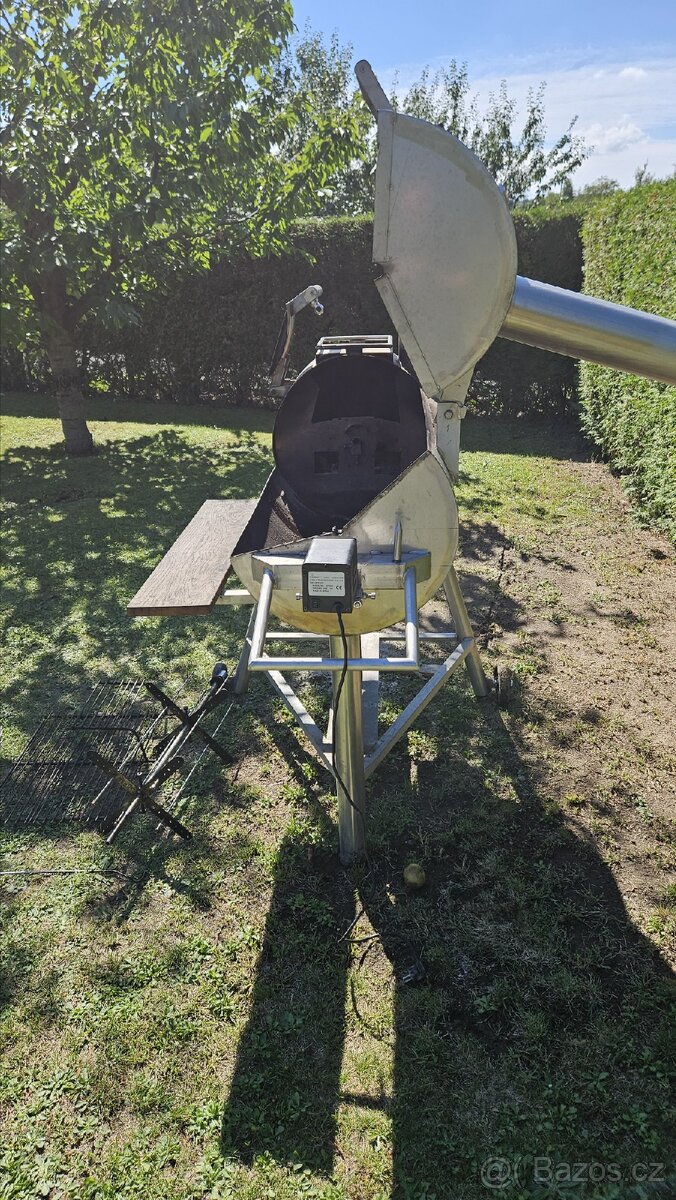 Nerezový gril na kýtu, kuře s motorem - 6