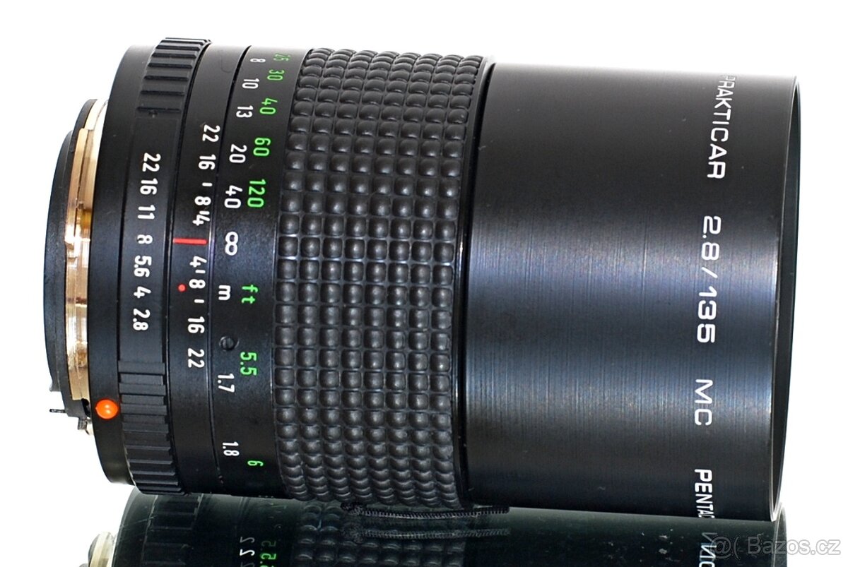 Prakticar B MC 2,8/135mm Pentacon TOP STAV - 6