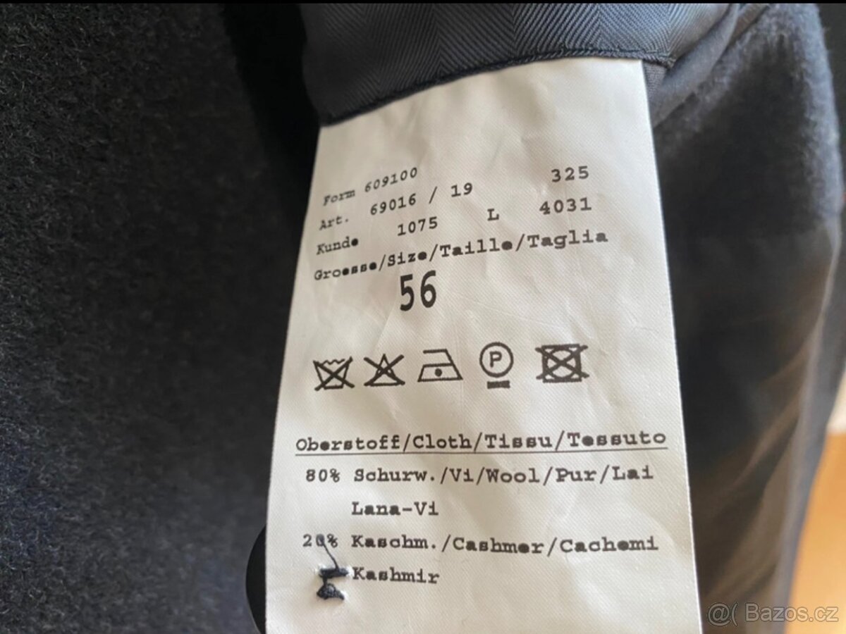 Kašmírový kabát Piattelli Roma, vel.56. - 6