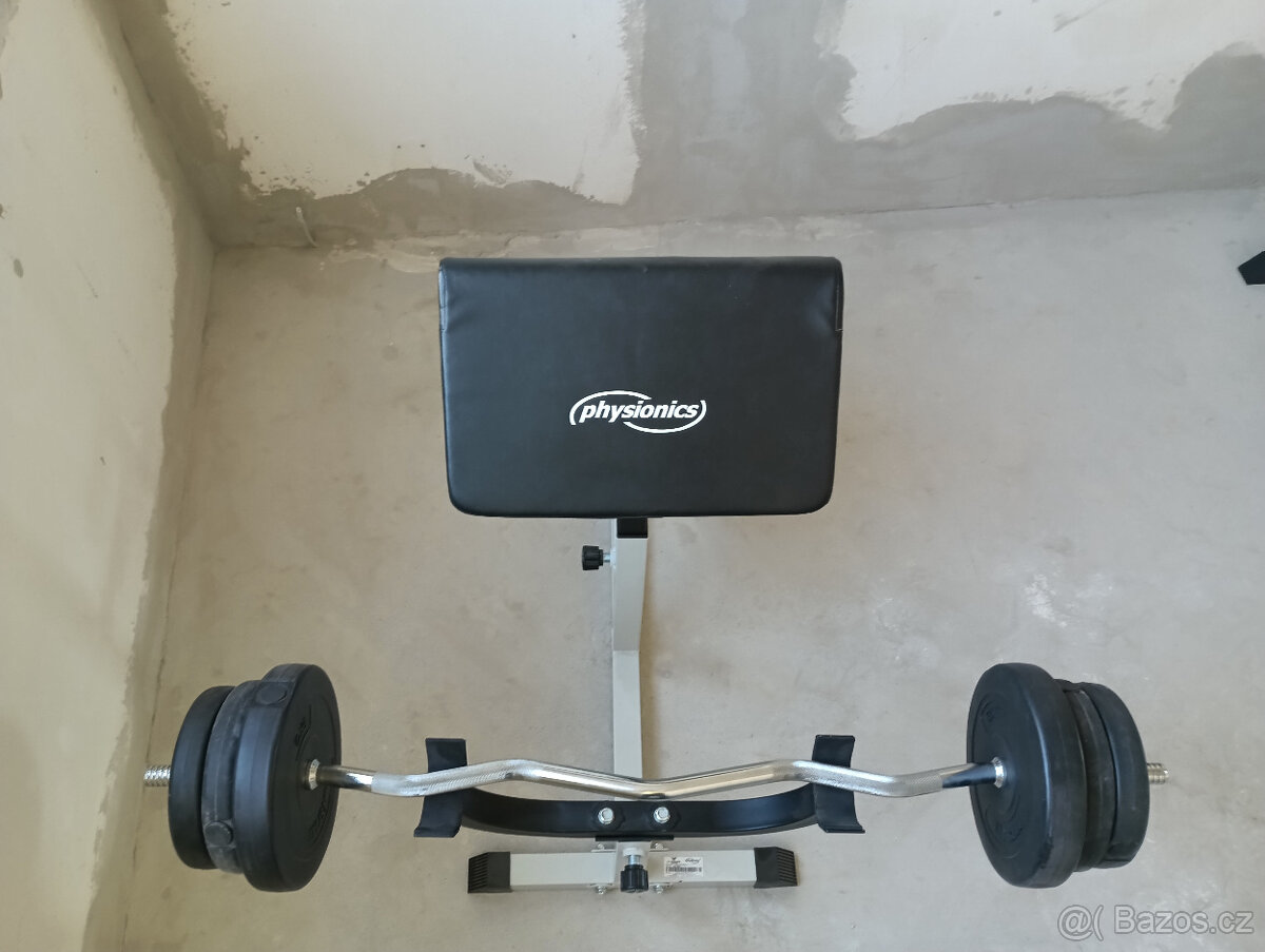 Lavice a SZ dvourucni cinka na posilovani bizepsu - 6