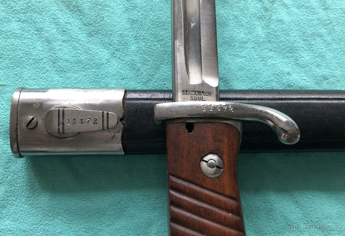 Exportní dlouhý bodák Mauser M1898 – Peru - 6