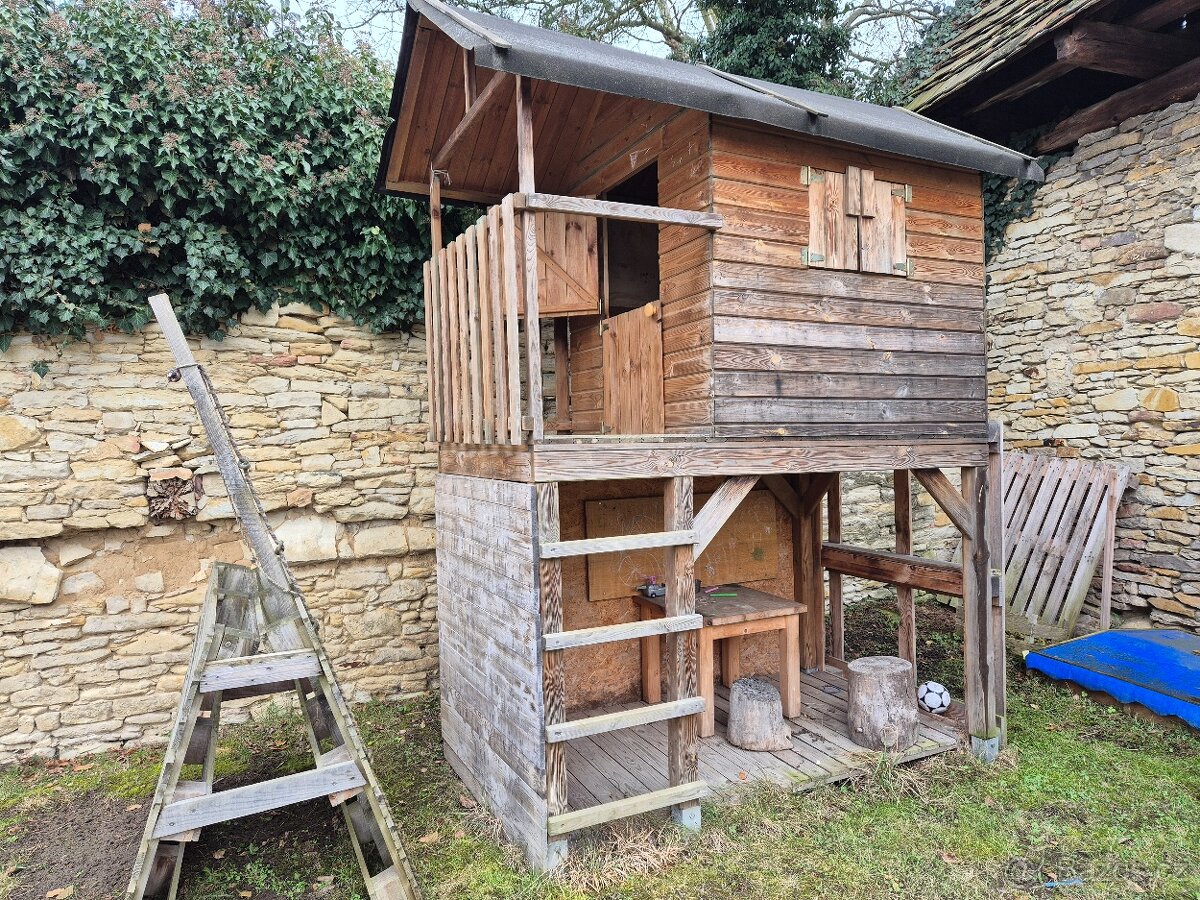 Dětský drevěný domeček - 6