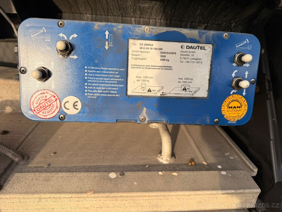 Zasouvací hydraulickou plošinu Dautel DS 2000VA - 6