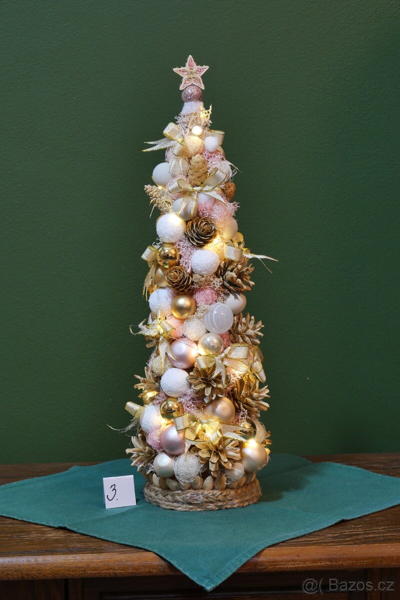 Vánoční stomeček 42cm světelný - 6